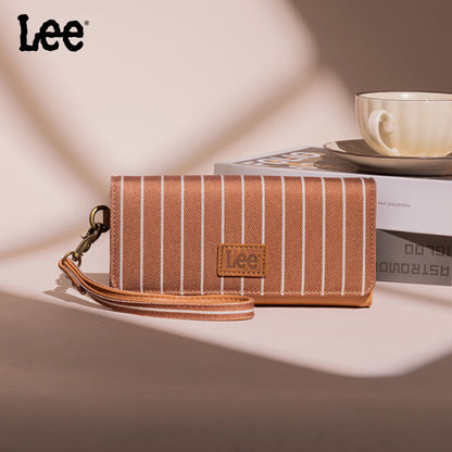 LEE56-004   Lee Striped Collection Trifold Wallet/Wristlet