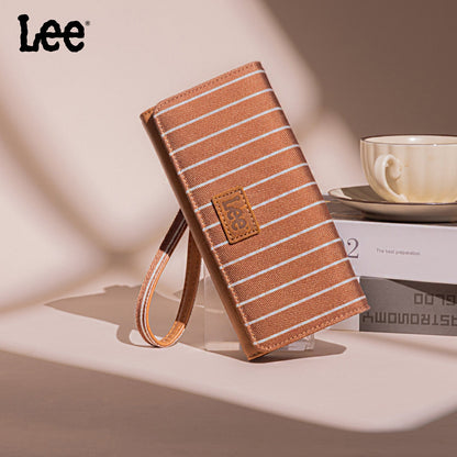 LEE56-004   Lee Striped Collection Trifold Wallet/Wristlet