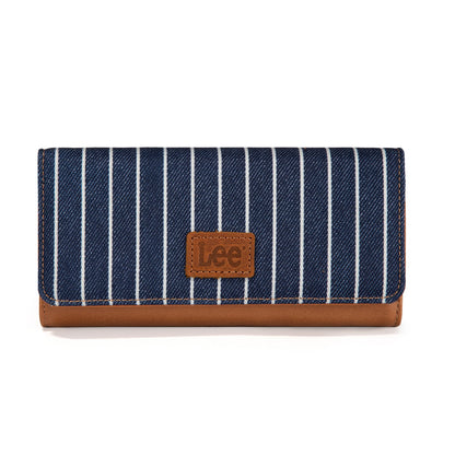 LEE56-004   Lee Striped Collection Trifold Wallet/Wristlet