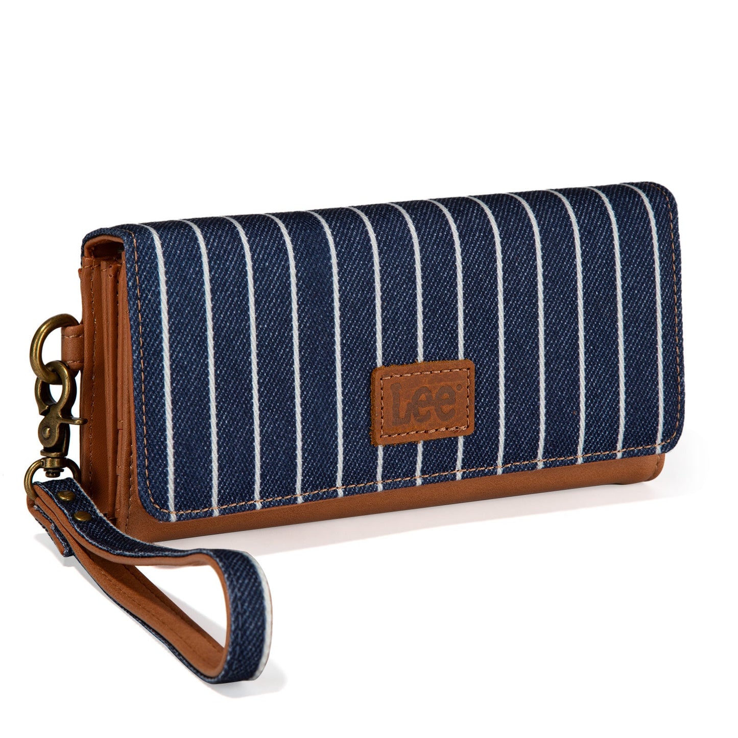 LEE56-004   Lee Striped Collection Trifold Wallet/Wristlet