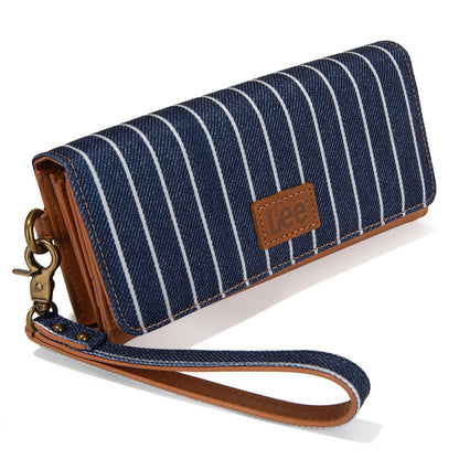 LEE56-004   Lee Striped Collection Trifold Wallet/Wristlet