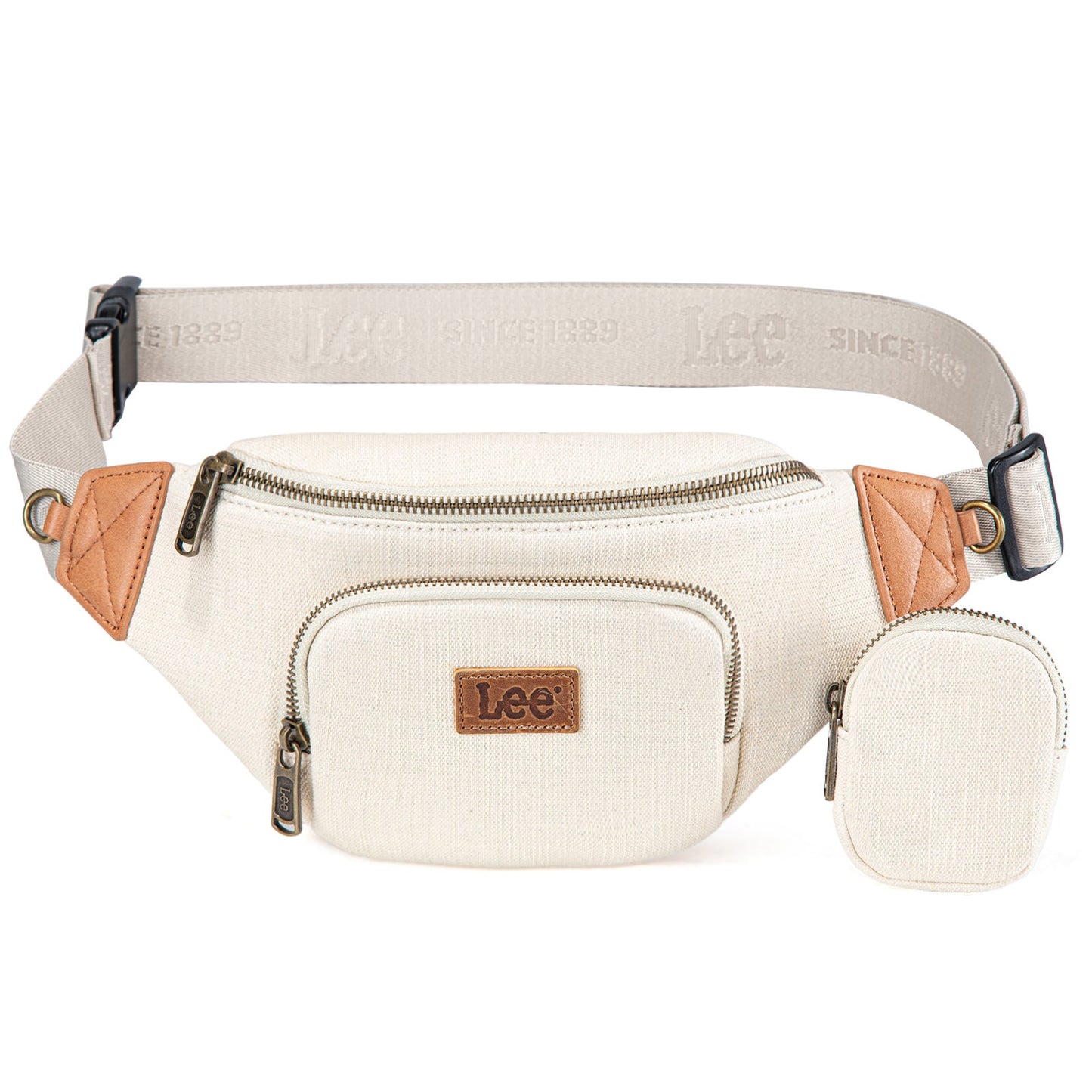 LEE58-004  LEE Denim Canvas Belt Bag With Mini Pouch