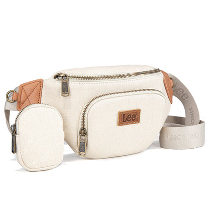 LEE58-004  LEE Denim Canvas Belt Bag With Mini Pouch