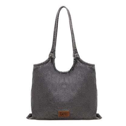 LEE63-001    LEE  Denim Canvas Tote Bag/Shoulder Bag - Black