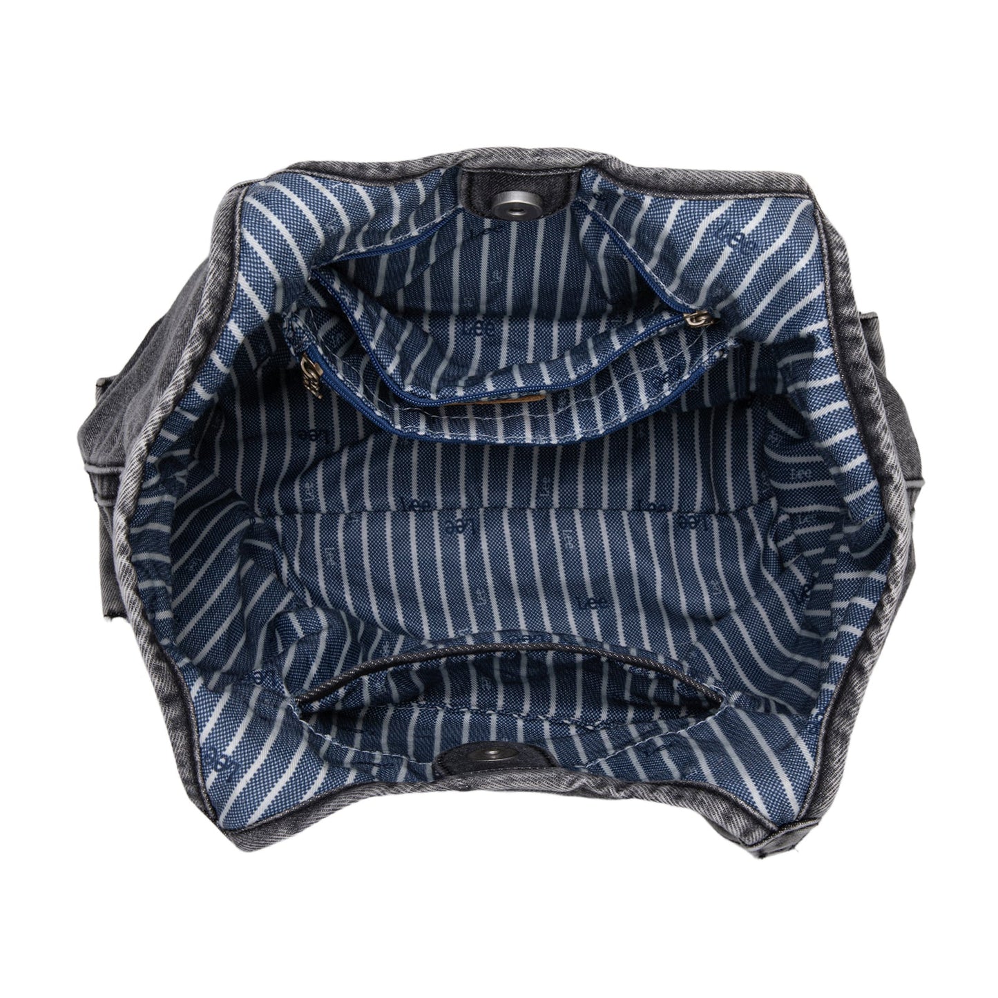 LEE63-001    LEE  Denim Canvas Tote Bag/Shoulder Bag - Black