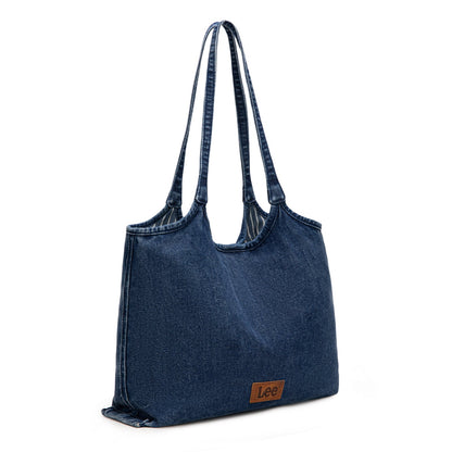 LEE63-001    LEE  Denim Canvas Tote Bag/Shoulder Bag - Dark Jean