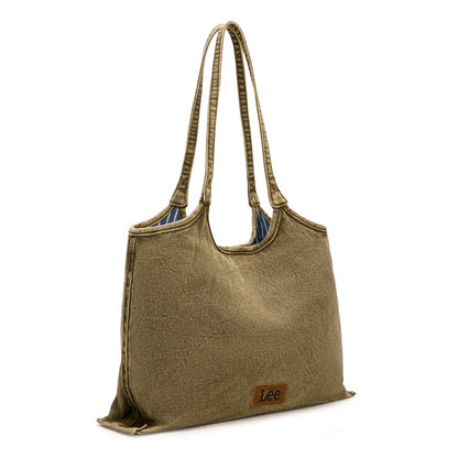 LEE63-001    LEE  Denim Canvas Tote Bag/Shoulder Bag - Green