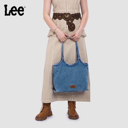 LEE63-001    LEE  Denim Canvas Tote Bag/Shoulder Bag - Jean