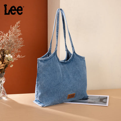 LEE63-001    LEE  Denim Canvas Tote Bag/Shoulder Bag - Jean