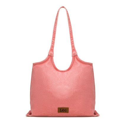 LEE63-001    LEE  Denim Canvas Tote Bag/Shoulder Bag - Pink