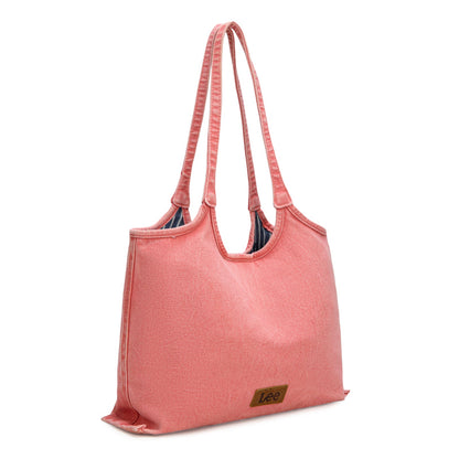 LEE63-001    LEE  Denim Canvas Tote Bag/Shoulder Bag - Pink