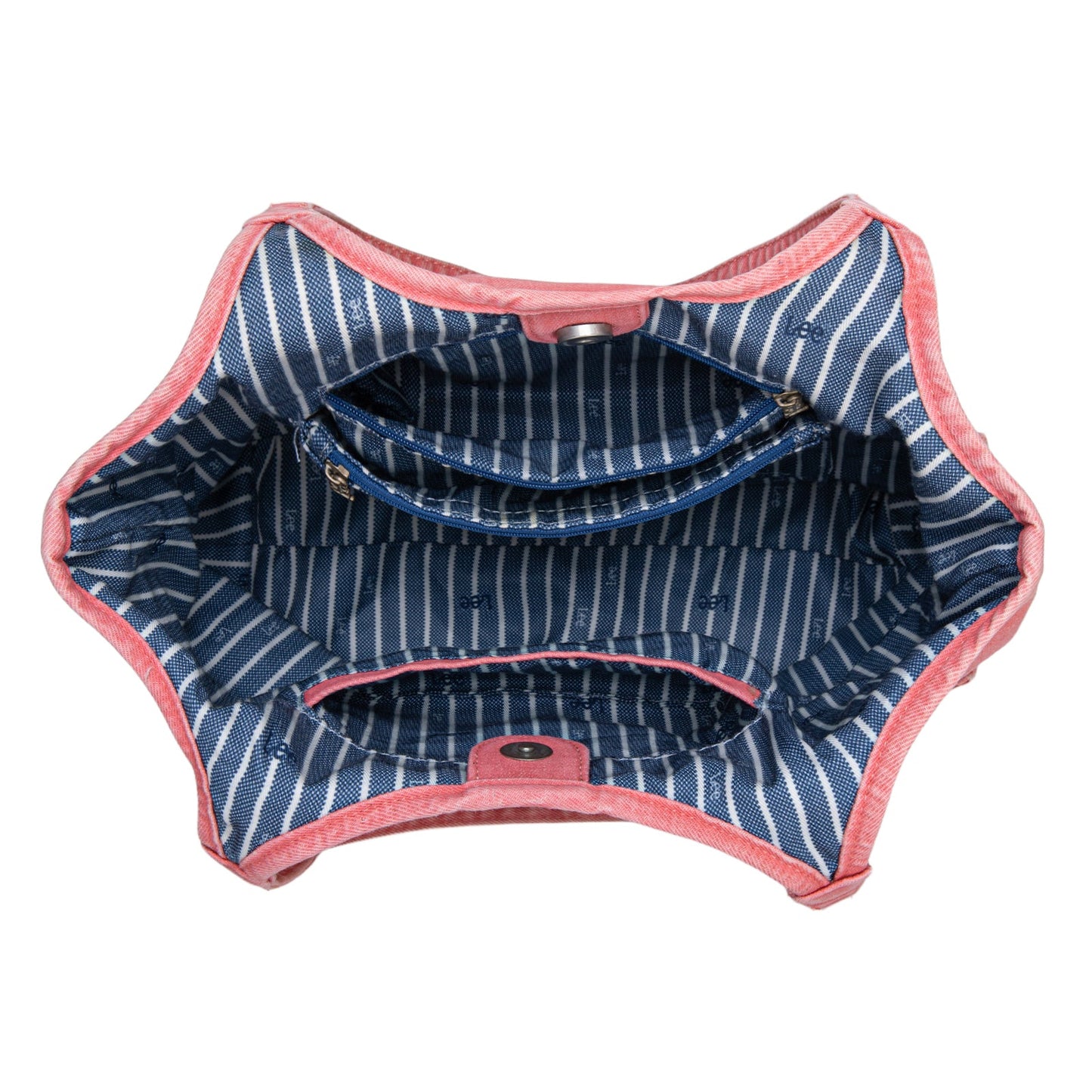 LEE63-001    LEE  Denim Canvas Tote Bag/Shoulder Bag - Pink