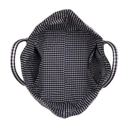 LEE64-001  LEE Plaid Cotton Tote/ Extra Large Tote