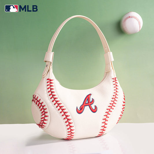 MLB-AB101  MLB Atlanta Braves Team Hobo Bag/Shoulder Bag