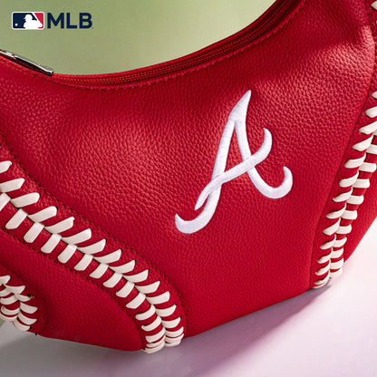 MLB-AB101  MLB Atlanta Braves Team Hobo Bag/Shoulder Bag
