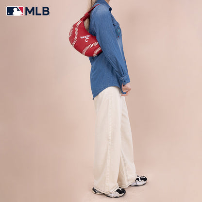 MLB-AB101  MLB Atlanta Braves Team Hobo Bag/Shoulder Bag