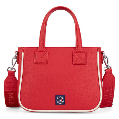 MLB-AB103  MLB Atlanta Braves  Team Tote/Crossbody with Baseball Coin Pouch