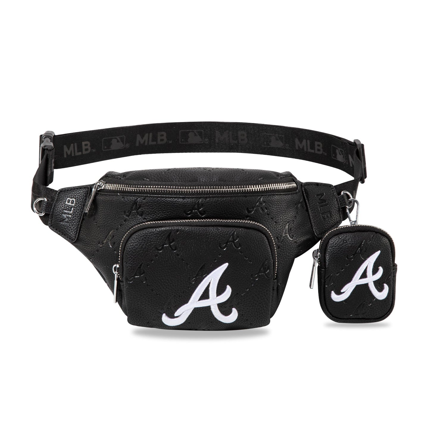 MLB-AB20-320  MLB Atlanta Braves Team Fanny Pack Belt Sling Bag