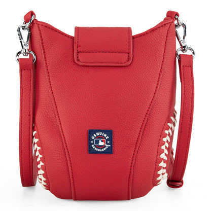 MLB-CU105   MLB Chicago Cubs Team Baseball Stitch Crossbody -Red