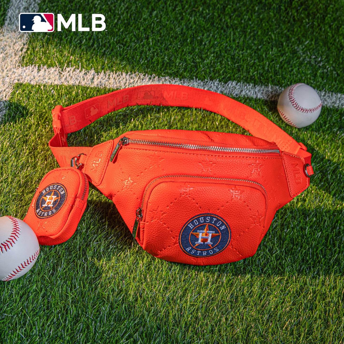 MLB-HA20-320  MLB  Houston Astros Team  Fanny Pack Belt Sling Bag