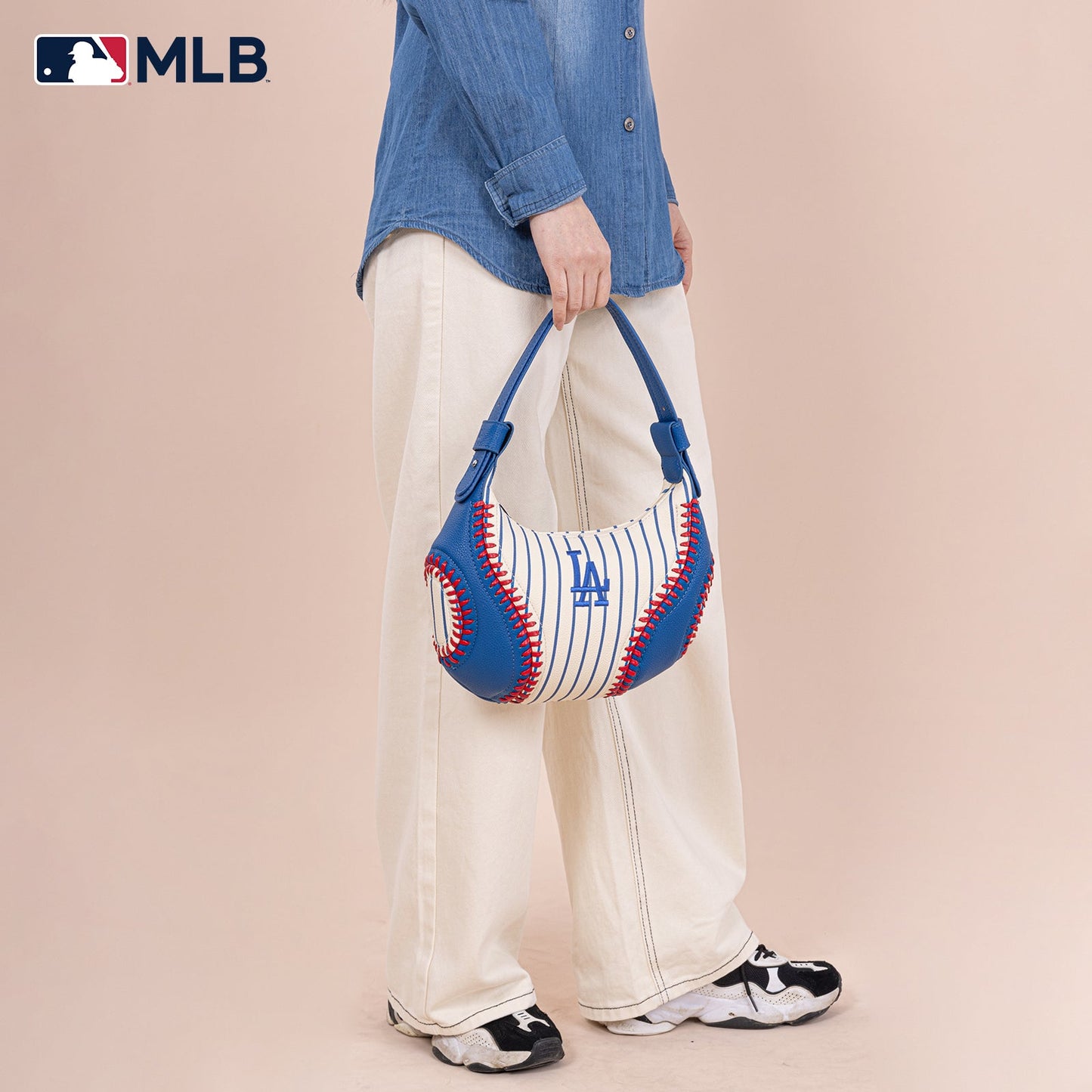 MLB-LA101  MLB Los Angeles Dodgers Team Hobo Bag/Shoulder Bag