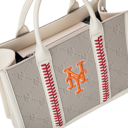 MLB-MT100-100  MLB New York Mets Team Whipstitch Tote/Crossbody