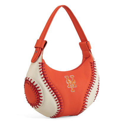MLB-MT101  MLB New York Mets Team Hobo Bag/Shoulder Bag