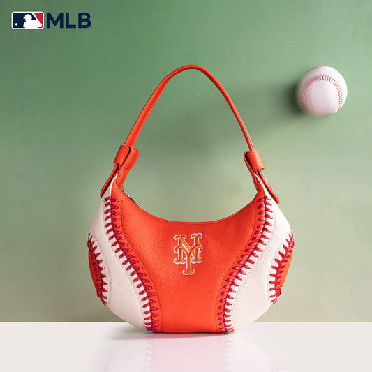 MLB-MT101  MLB New York Mets Team Hobo Bag/Shoulder Bag