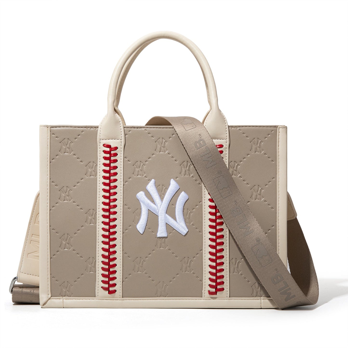 MLB-NY100-100   MLB New York Yankees Team Whipstitch Tote/Crossbody