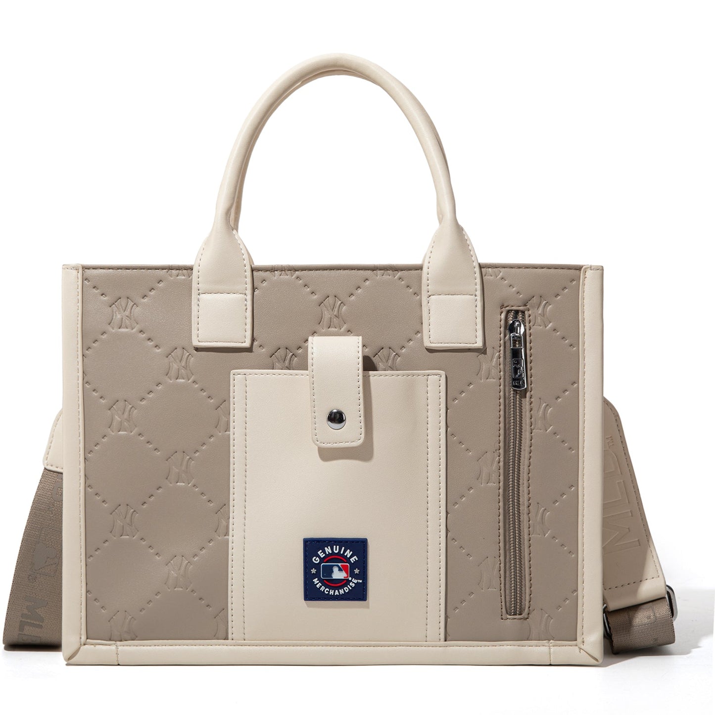 MLB-NY100-100   MLB New York Yankees Team Whipstitch Tote/Crossbody