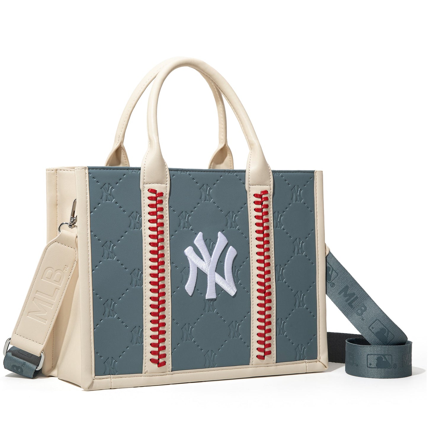 MLB-NY100-100   MLB New York Yankees Team Whipstitch Tote/Crossbody