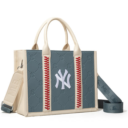 MLB-NY100-100   MLB New York Yankees Team Whipstitch Tote/Crossbody