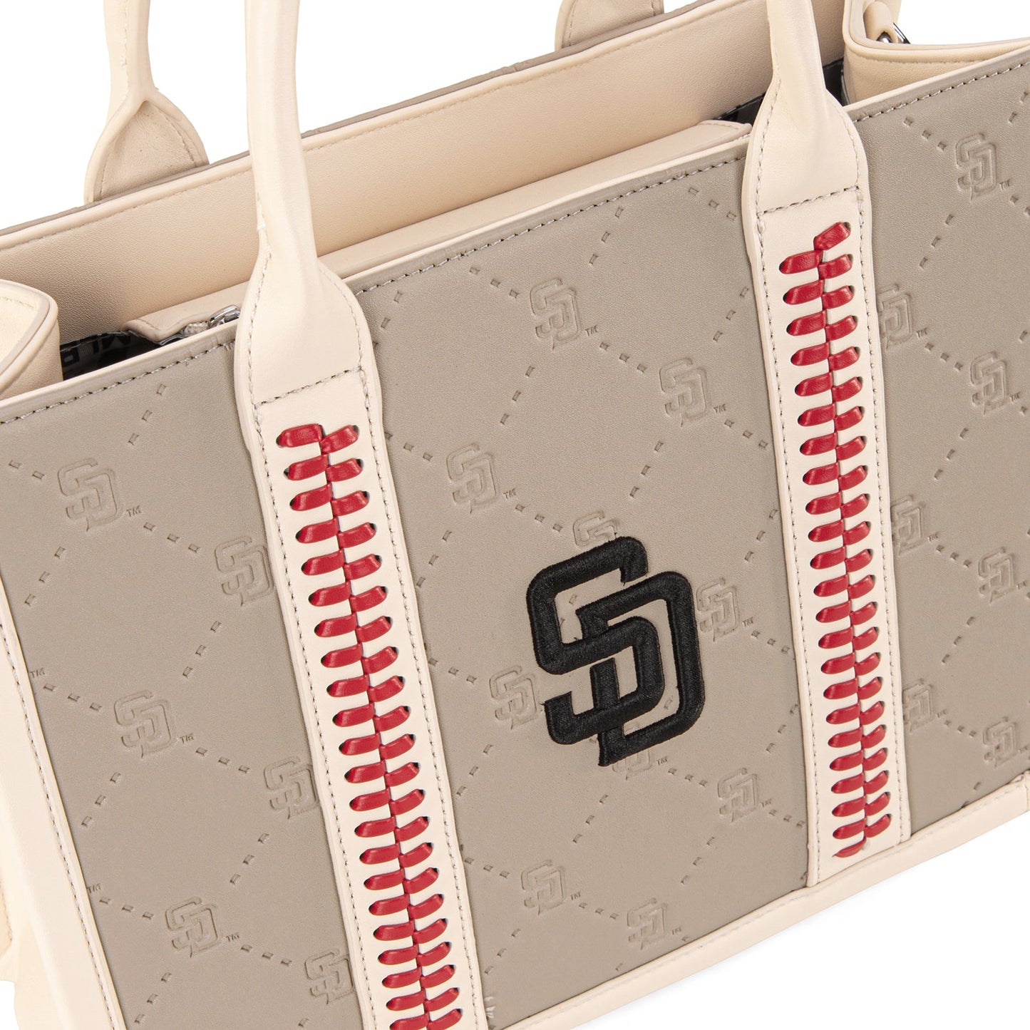 MLB-SD100-100  MLB San Diego Padres Team Whipstitch Tote/Crossbody