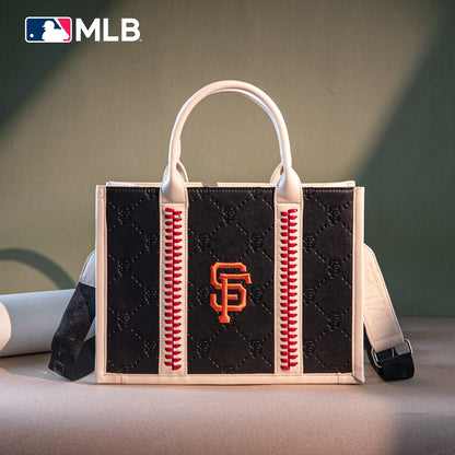 MLB-SF100-100   MLB San Francisco Giants Team Whipstitch Tote/Crossbody