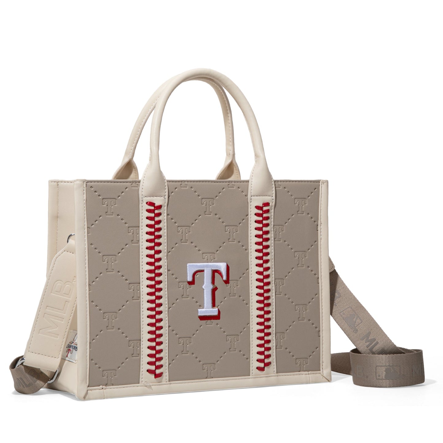 MLB-TX100-100   MLB Texas Rangers Team Whipstitch Tote/Crossbody