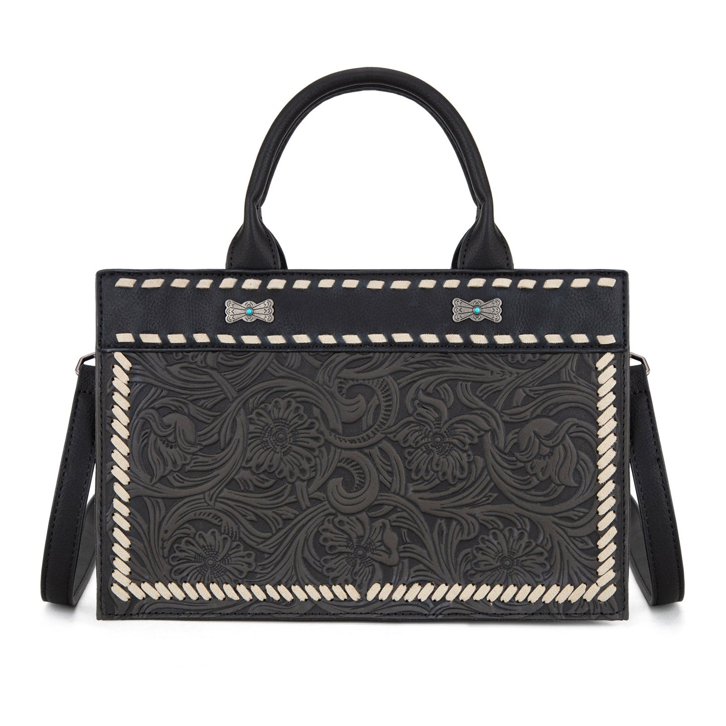 MW1323-8011  Montana West Tooled Collection Tote/Crossbody