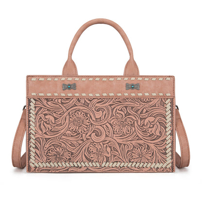 MW1323-8011  Montana West Tooled Collection Tote/Crossbody