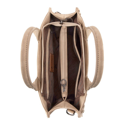 MW1323-8011  Montana West Tooled Collection Tote/Crossbody