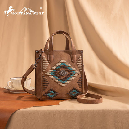 MW1332-160   Montana West Aztec Collection Crossbody
