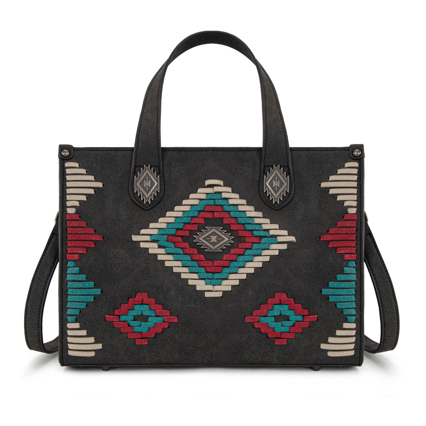 MW1332-8322 Montana West Aztec Collection Tote/Crossbody