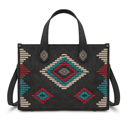 MW1332-8322 Montana West Aztec Collection Tote/Crossbody