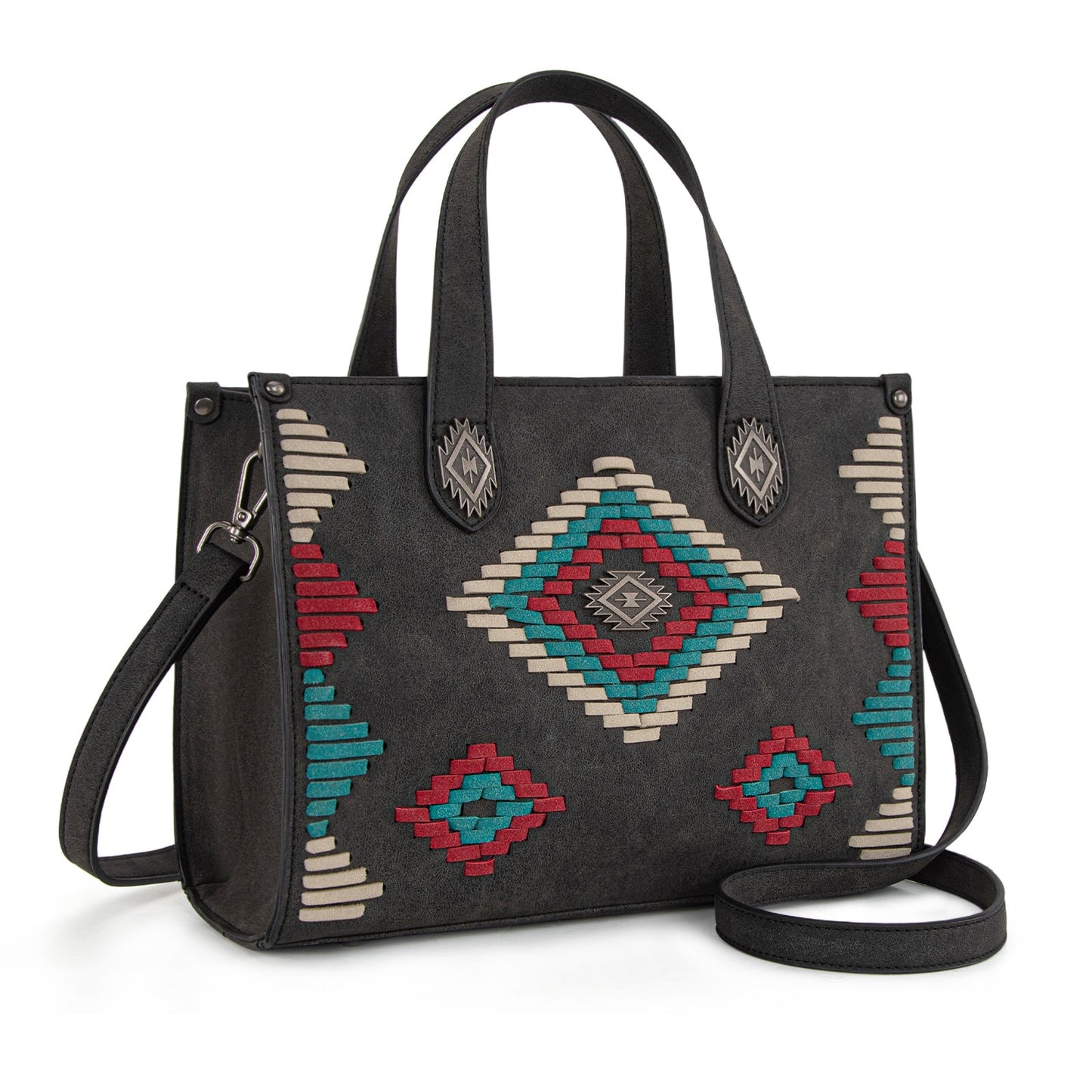 MW1332-8322 Montana West Aztec Collection Tote/Crossbody