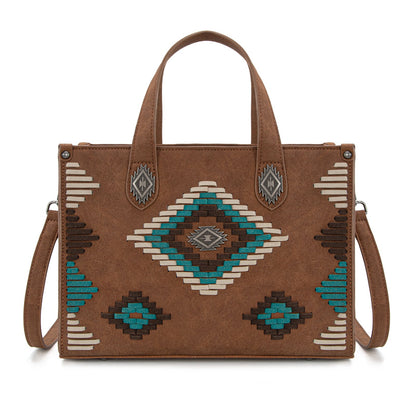 MW1332-8322 Montana West Aztec Collection Tote/Crossbody