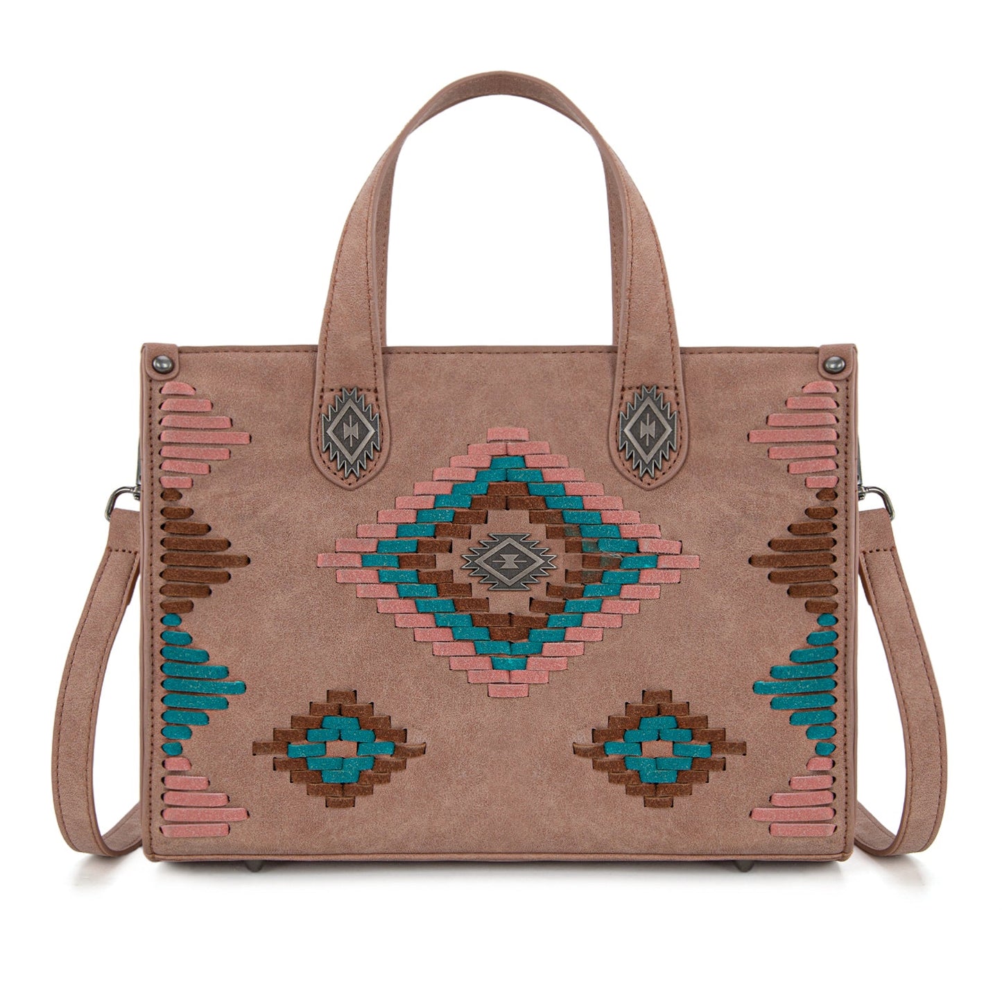 MW1332-8322 Montana West Aztec Collection Tote/Crossbody