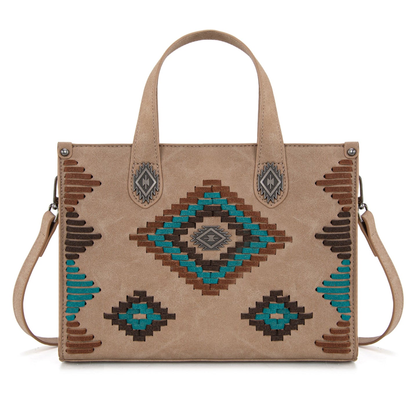 MW1332-8322 Montana West Aztec Collection Tote/Crossbody