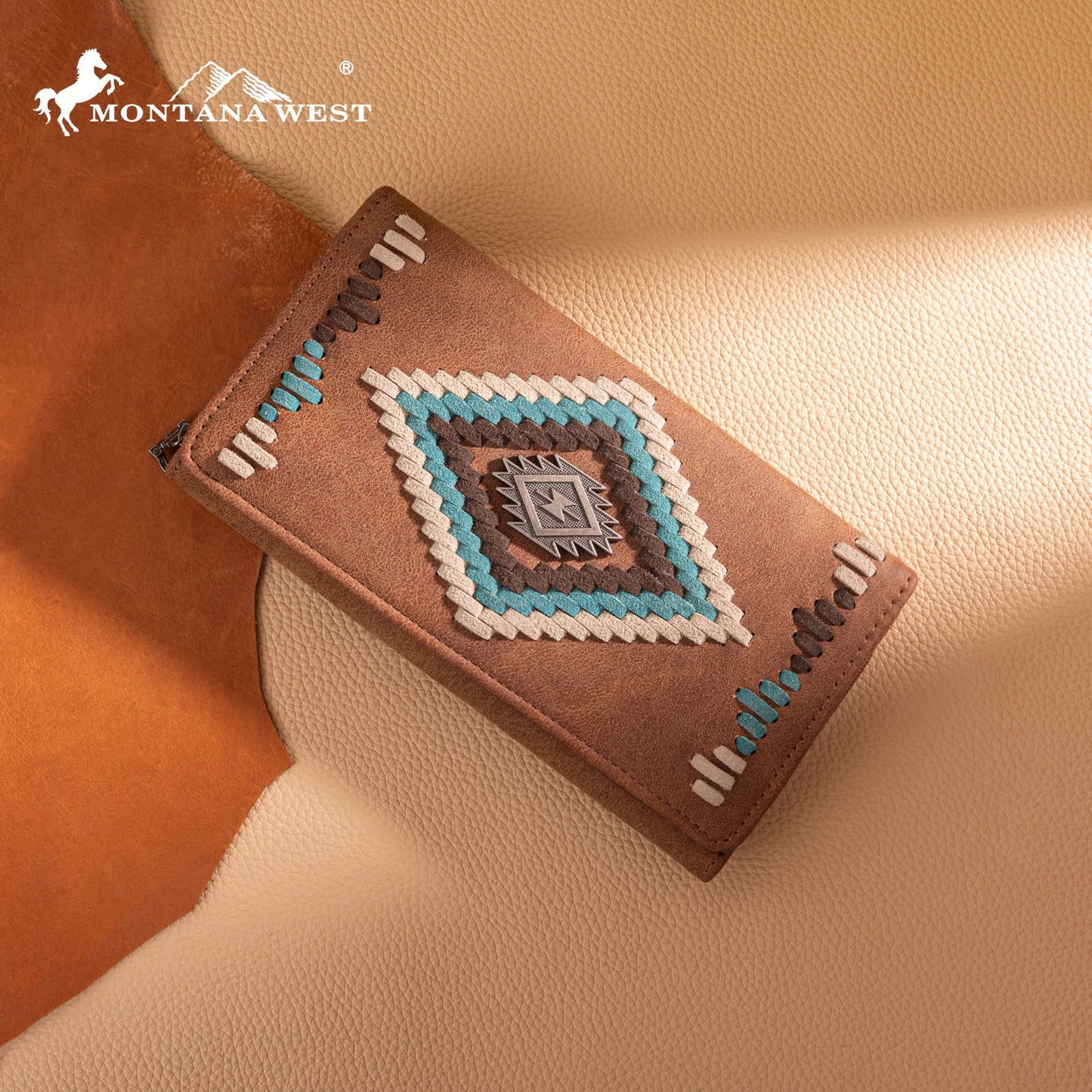 MW1332-W010 Montana West Aztec Collection  Wallet