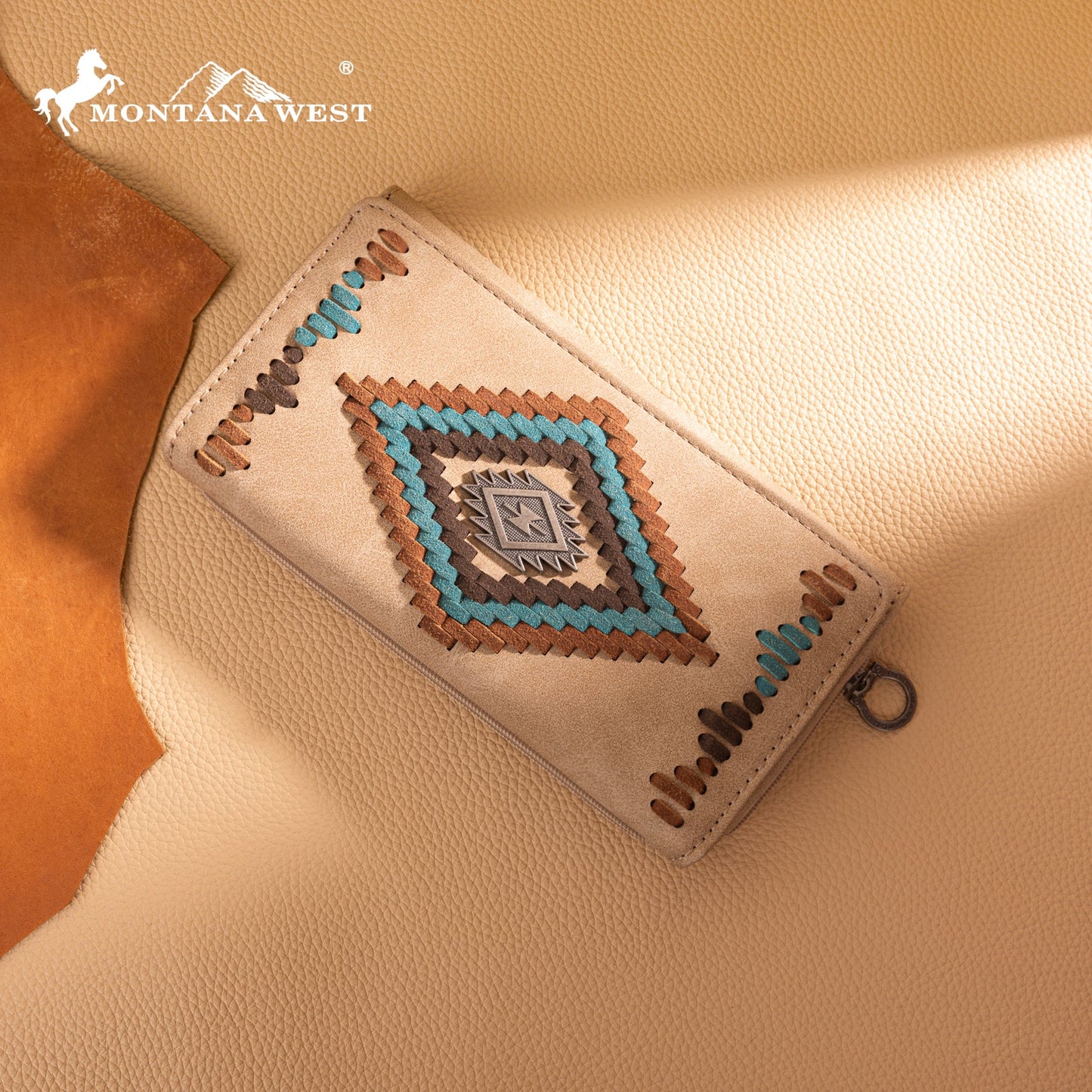 MW1332-W010 Montana West Aztec Collection  Wallet