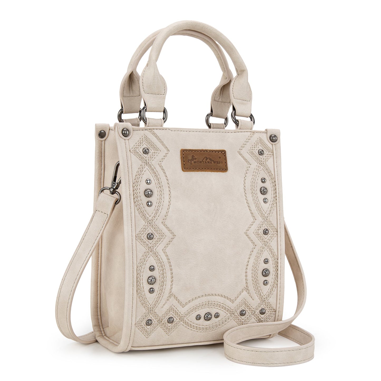 MW1334-1831  Montana West Embroidered Aztec Small Tote/Crossbody
