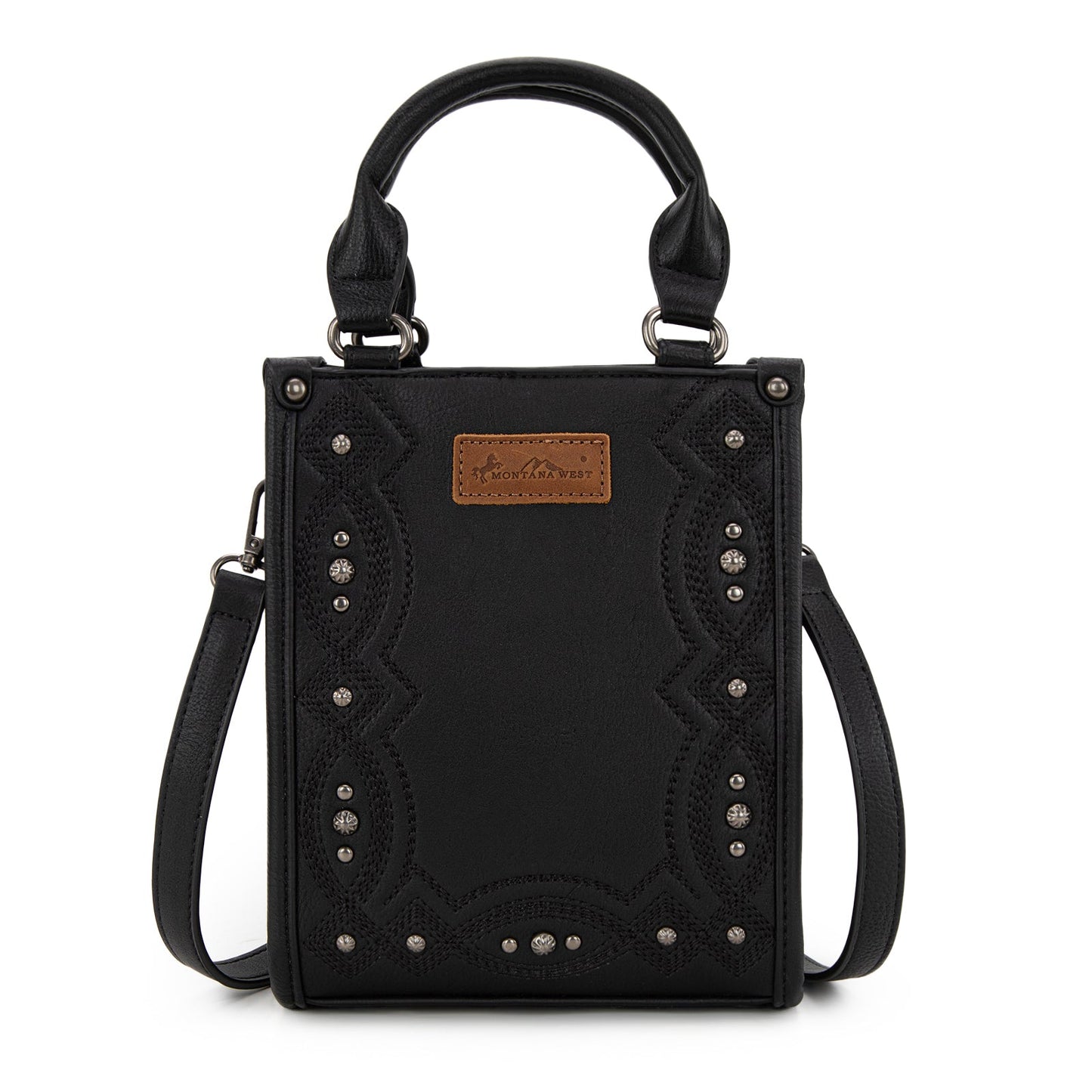 MW1334-1831  Montana West Embroidered Aztec Small Tote/Crossbody