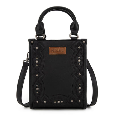 MW1334-1831  Montana West Embroidered Aztec Small Tote/Crossbody
